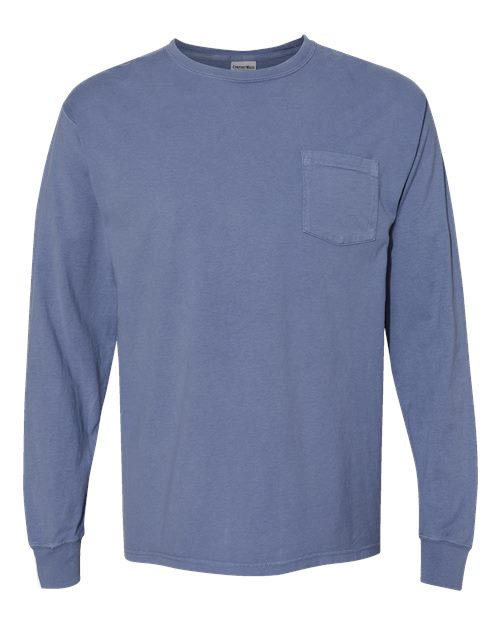 ComfortWash by Hanes Unisex Garment-Dyed Long Sleeve T-Shirt With Pocket