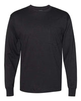 Hanes Unisex Workwear Long Sleeve Pocket T-Shirt