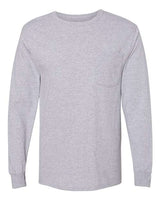 Hanes Unisex Workwear Long Sleeve Pocket T-Shirt