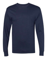 Hanes Unisex Workwear Long Sleeve Pocket T-Shirt
