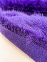 Acrylic Faux Fur Fabric Purple