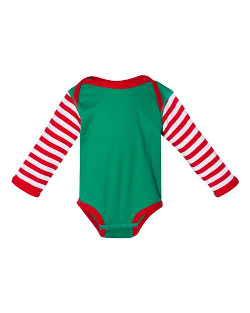 Infant Long Sleeve Baby Rib Bodysuit