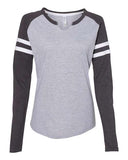Women's Fine Jersey Mash Up Long Sleeve T-Shirt