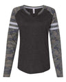 Women's Fine Jersey Mash Up Long Sleeve T-Shirt