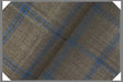 Tan Windowpane Italian Wool Fabric - 100 Percent Wool Fabric, Tan Windowpane, 58/60" Width