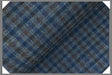Blue Check Italian Wool Fabric - 100 Percent Wool, Blue Check, 58/60" Width