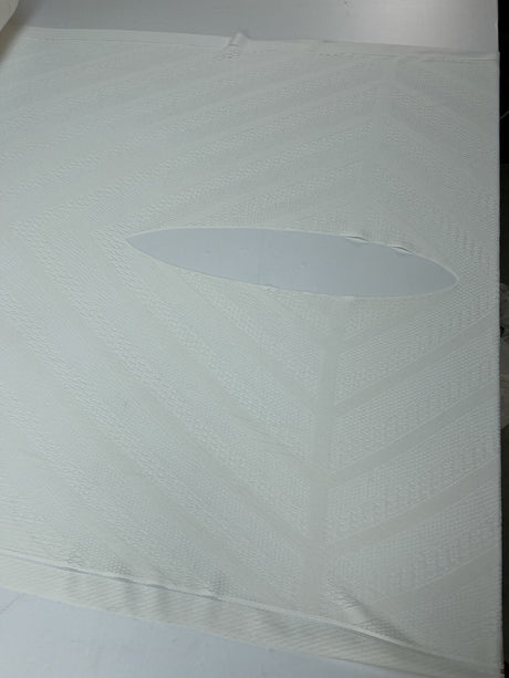 Polyamide Knitted Abstract White Fabric