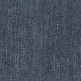 Beckett Indigo Turquoise Polyester Fabric - Small Woven Herringbone, 55" Width (1 Yard)