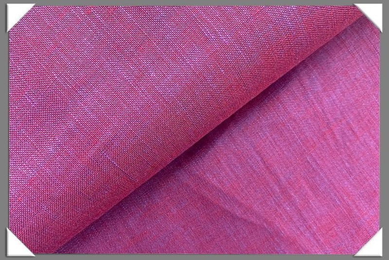 Fuchsia Linen Fabric - Fuchsia, 58/60" Width