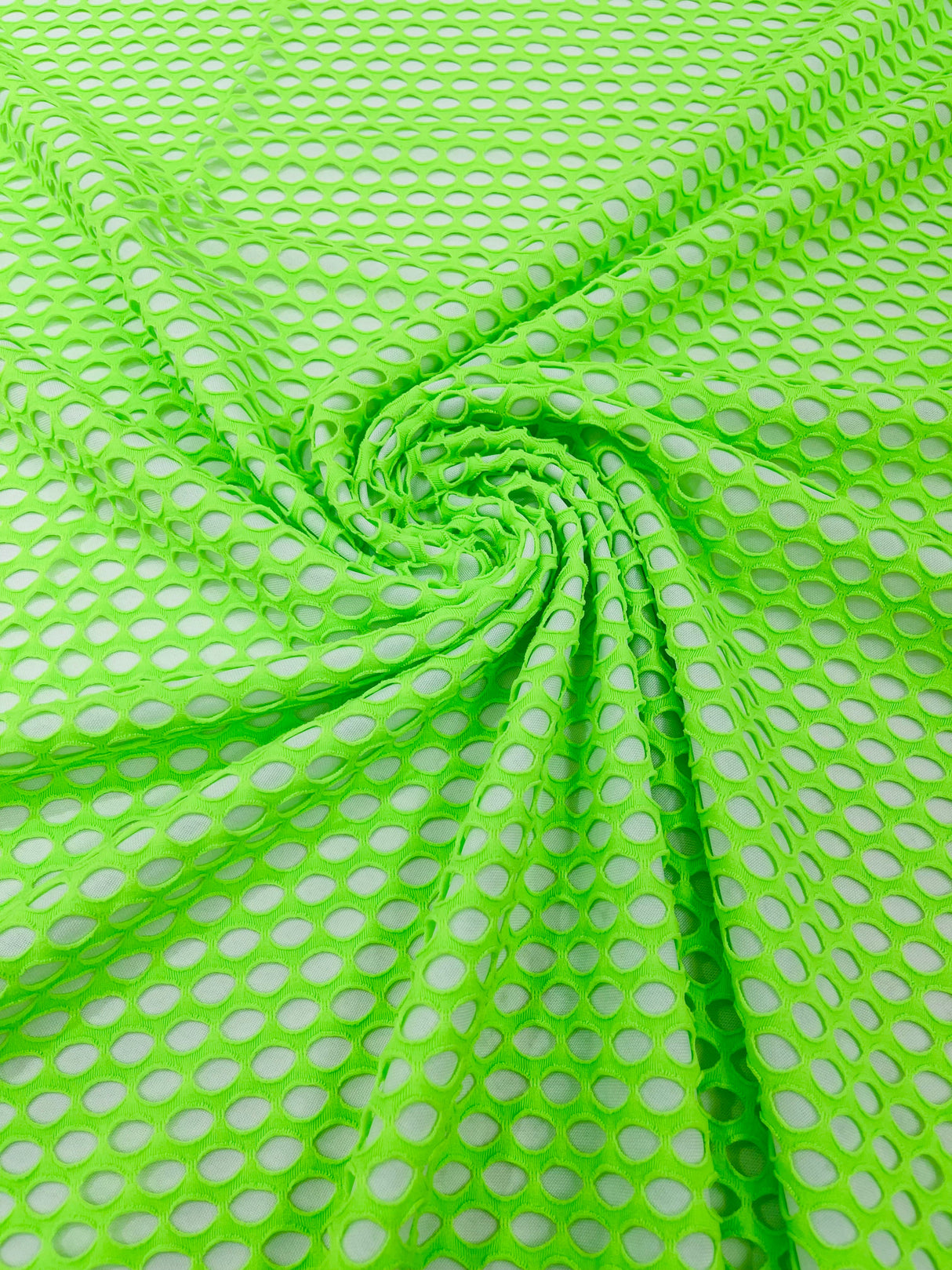 Big Hole Fishnet Mesh Polyester Nylon Spandex Fabric - Big Hole, 4-Way Stretch, 60" Width, 170 GSM, 1.04 Mm (1 Yard)