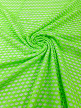 Big Hole Fishnet Mesh Polyester Nylon Spandex Fabric - Big Hole, 4-Way Stretch, 60" Width, 170 GSM, 1.04 Mm (1 Yard)