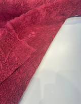 Compressed Rose Petal Polyester Fabric - Crushed Pleated, Pink/Purple, 46" Width (1 Yard)