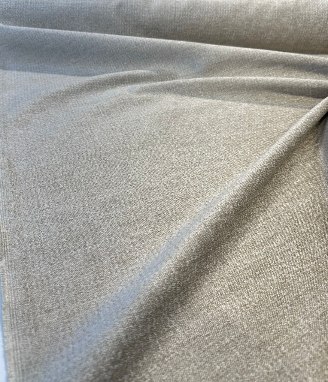 Mandrake Oatmeal Chenille Upholstery Fabric - Oatmeal Beige Cream Brown, Chenille Texture, 56" Width (1 Yard)