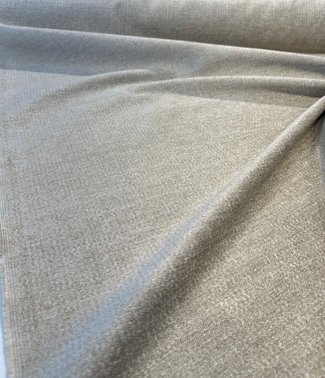 Mandrake Oatmeal Chenille Upholstery Fabric - Oatmeal Beige Cream Brown, Chenille Texture, 56" Width (1 Yard)