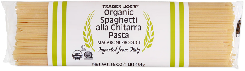 Organic Spaghetti alla Chitarra Pasta Square-Cut Italian Spaghetti
