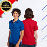 JERZEES® Women’s Dri-Power Polo Moisture-Wicking Performance T-Shirt