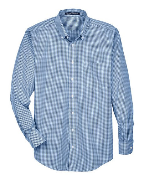 Devon & Jones® Mens Gingham Dress Shirt Cotton Polyester Classic Fit