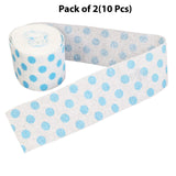 Polka Dot Blue Streamer Roll - 30 feet long by 2 inch wide | premium party streamer