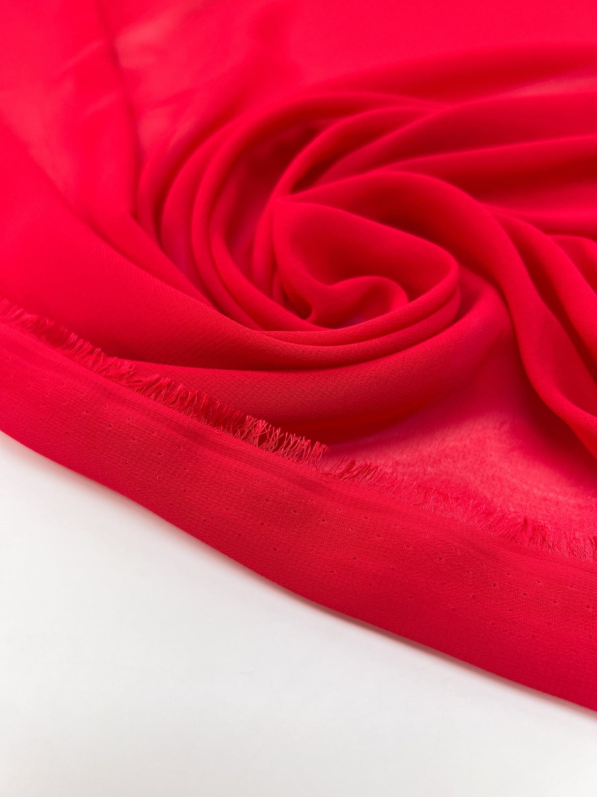 Polyester Crepe Red