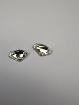 Silver Sewing Notions With Crystals