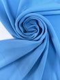 Blue Polyester Crepe