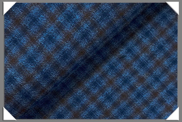 Style #7579 Blue Italian Wool Fabric - Silk/Wool Blend, Blue, 58/60" Width