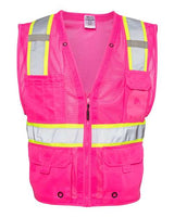 Kishigo Unisex EV Series Enhanced Visibility Multi-Pocket Mesh Vest