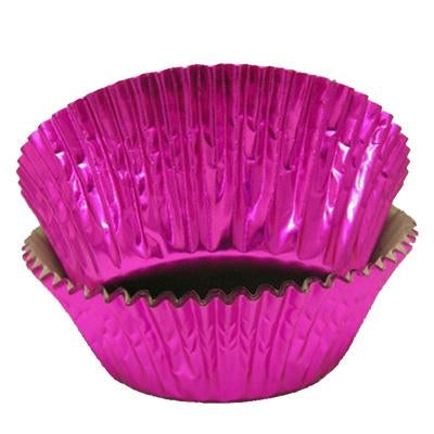 Hot Pink Foil Standard Size Baking Cups - 500 Count