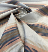 Outlaw Dawn Sunbrella Acrylic Fabric - Stripe, 50" Usable Width, 54" Width, Railroad Match, Horizontal Repeat .24", Vertical Repeat 8.98" (1 Yard)