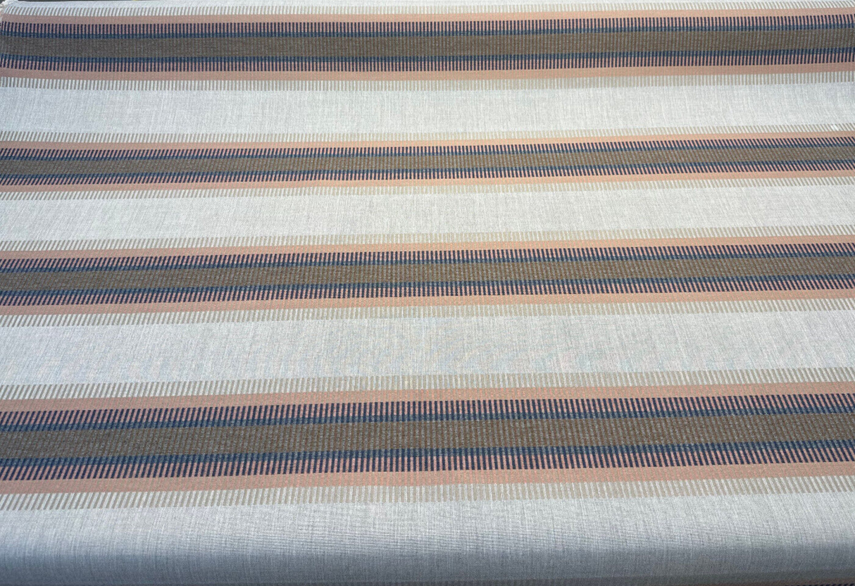 Outlaw Dawn Sunbrella Acrylic Fabric - Stripe, 50" Usable Width, 54" Width, Railroad Match, Horizontal Repeat .24", Vertical Repeat 8.98" (1 Yard)