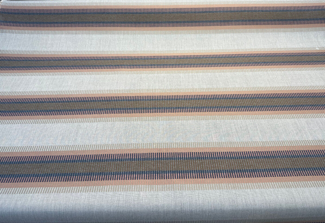 Outlaw Dawn Sunbrella Acrylic Fabric - Stripe, 50" Usable Width, 54" Width, Railroad Match, Horizontal Repeat .24", Vertical Repeat 8.98" (1 Yard)