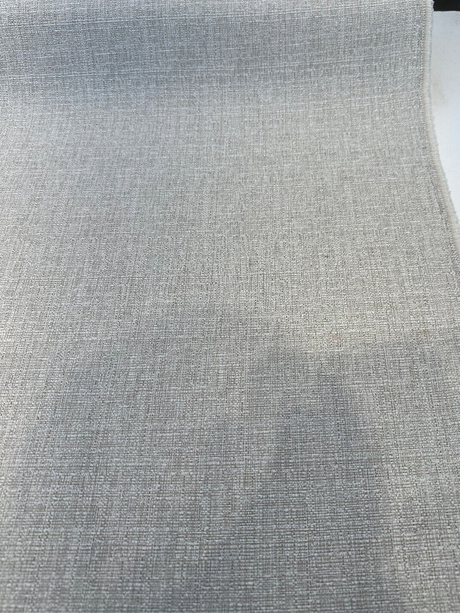 Vigor Alabaster Chenille Upholstery Fabric - Multi Chenille Plain, 56" Width (1 Yard)