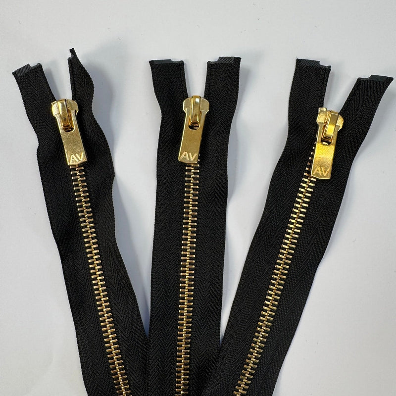 Metal Sewing Notions in Golden Black