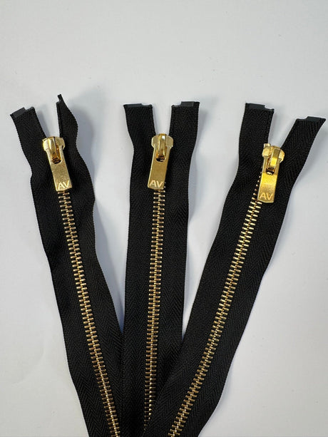 Metal Sewing Notions in Golden Black