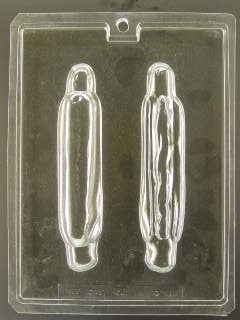 3D Hot Dog in Bun Chocolate Mold - ECAO315
