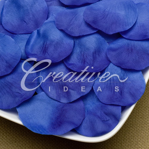 Medium Size Flower Petals-Sold By A Dozen Inner Packs ( 144 Flower Petals/Inner Pack) (Antique Blue)