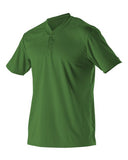 Jersey de béisbol Henley de dos botones para jóvenes