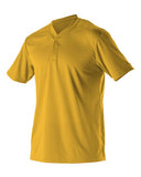 Jersey de béisbol Henley de dos botones para jóvenes