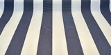 Sunbrella Acrylic Fabric - Indigo Beige Stripe Cabana, 54" Width (1 Yard)