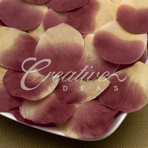 Medium Size Flower Petals-Sold By A Dozen Inner Packs ( 144 Flower Petals/Inner Pack) (Burgundy)