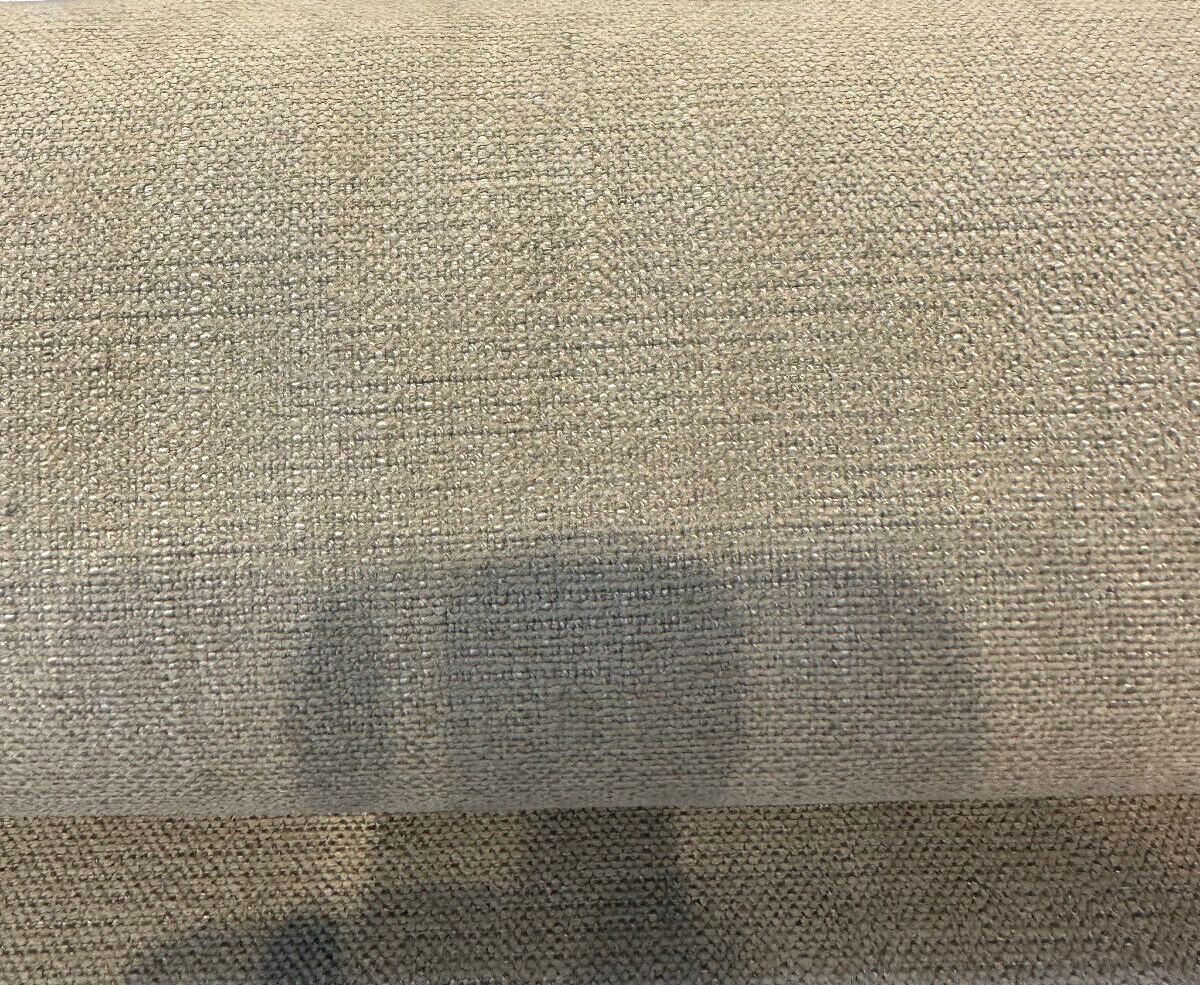 Sawyer Italian Vagatex Upholstery Drapery Fabric - Khaki Taupe Linen Look, 60,000 Double Rubs (1 Yard)