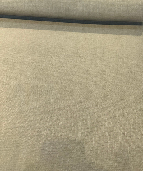 Sawyer Italian Vagatex Upholstery Drapery Fabric - Khaki Taupe Linen Look, 60,000 Double Rubs (1 Yard)