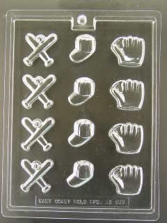 Baseball Bites Chocolate Mold - ECAO593