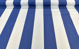 Explorer Sunbrella Acrylic Fabric - Blue Cobalt Stripe, 54" Width (1 Yard)