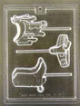 Horse Saddle, Boots and Gun Belt Pop Chocolate Mold - ECAO612