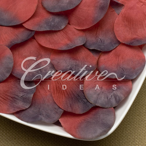 Medium Size Flower Petals-Sold By A Dozen Inner Packs ( 144 Flower Petals/Inner Pack) (Rust)