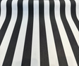 Sunbrella Maxim Classic Solution Dyed Acrylic Fabric - Black Natural Stripe, 54" Width (1 Yard)