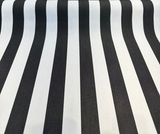 Sunbrella Maxim Classic Solution Dyed Acrylic Fabric - Black Natural Stripe, 54" Width (1 Yard)