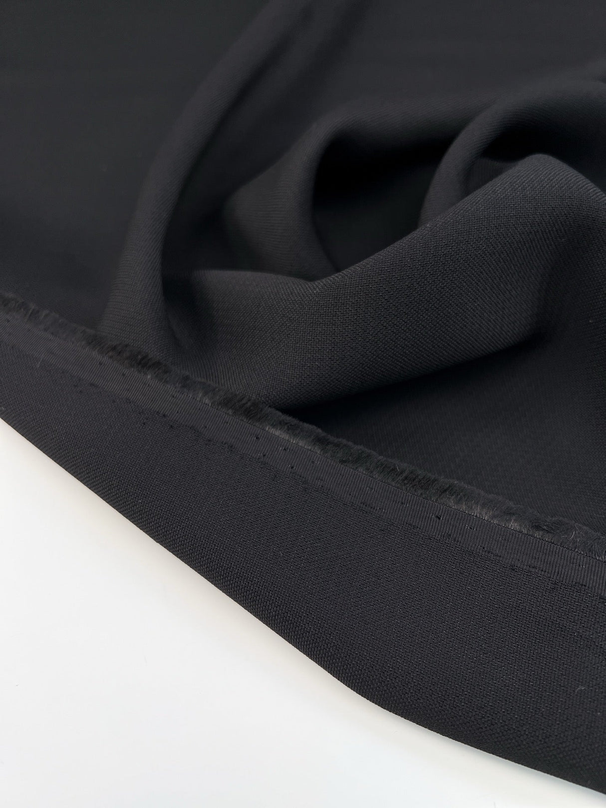 Cotton Viscose Crepe Black