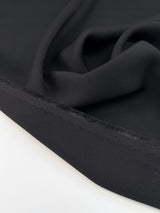 Cotton Viscose Crepe Black